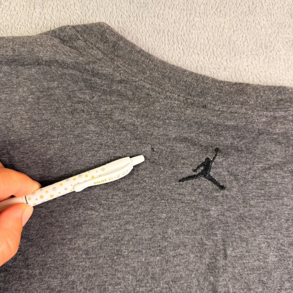 Nike Jordan Air Jordan 23 Long Sleeve Graphic T-Shirt Gray Men 3XL H5SGK 198399